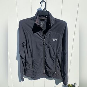 Mountain Hardwear black full zip high neck windbreaker jacket
